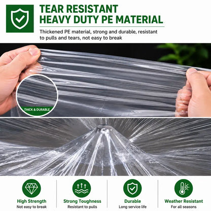 Clear Waterproof PE Tarp, Transparent Outdoor Cover with Metal Grommets🛡️ - image 7