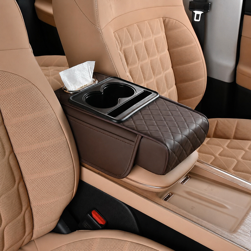 🔥🔥🔥Father's Day Special: Multifunctional PU Leather Car Armrest Pad