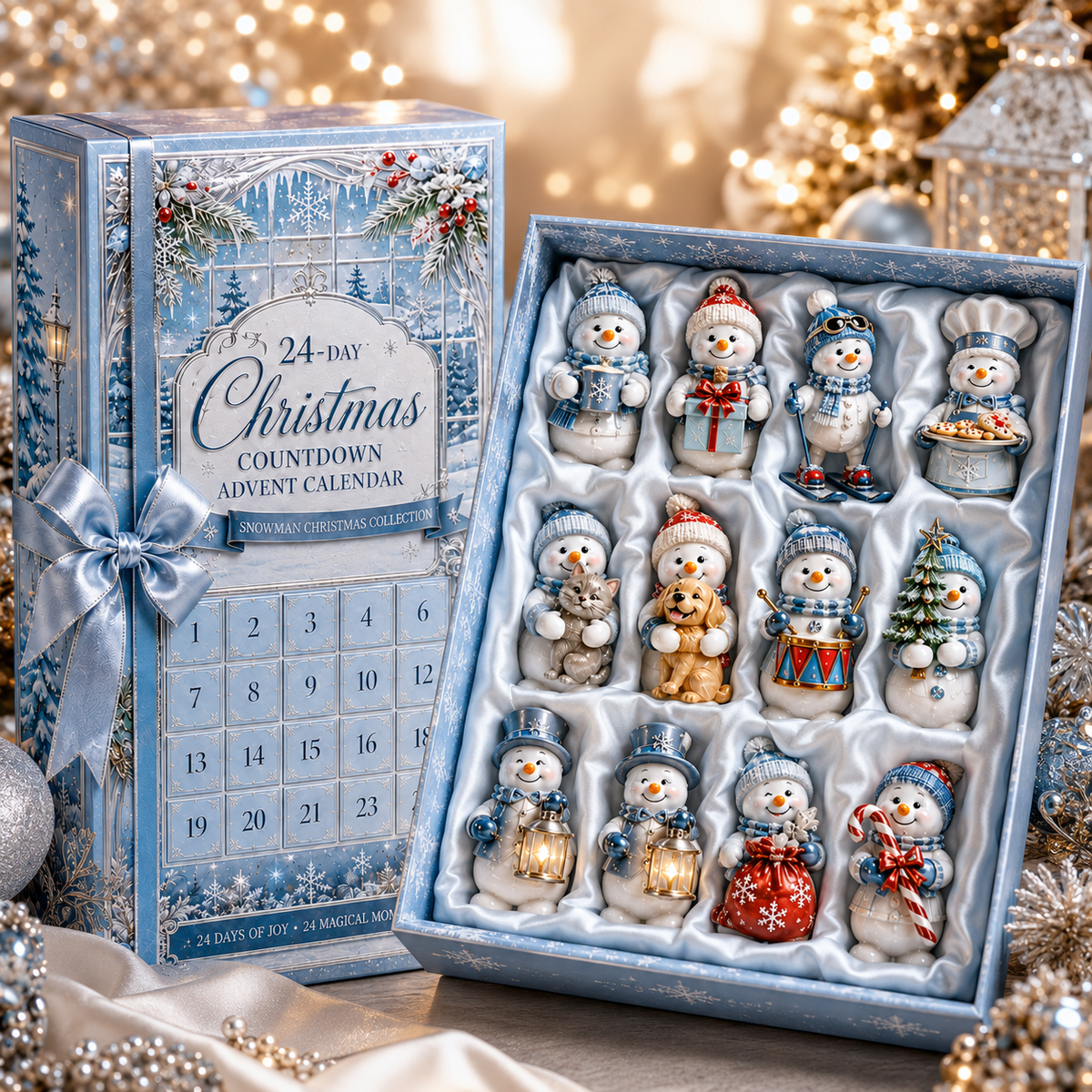 ❤️🔥24-Day Christmas Countdown Advent Calendar – Snowman Christmas Series