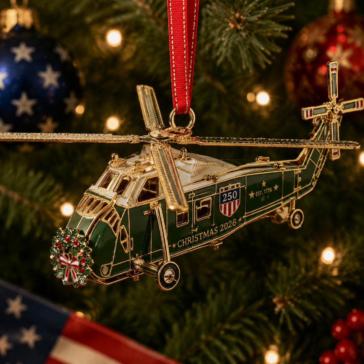 ❤️✨250th Anniversary Edition Helicopter Ornament