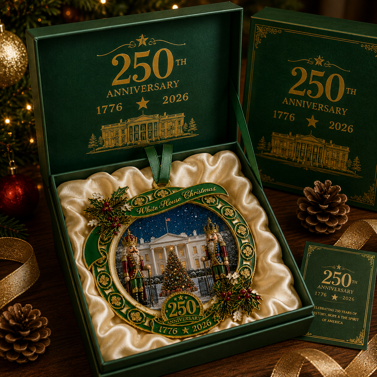 ❤️🔥"The Nutcracker" 250th Anniversary Ornament—Guarding the White House