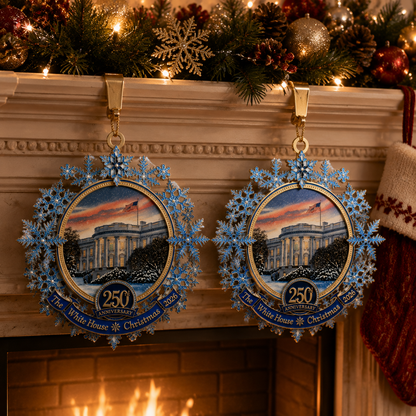 ❤️✨White House 250th Anniversary Commemorative Snowflake Ornament