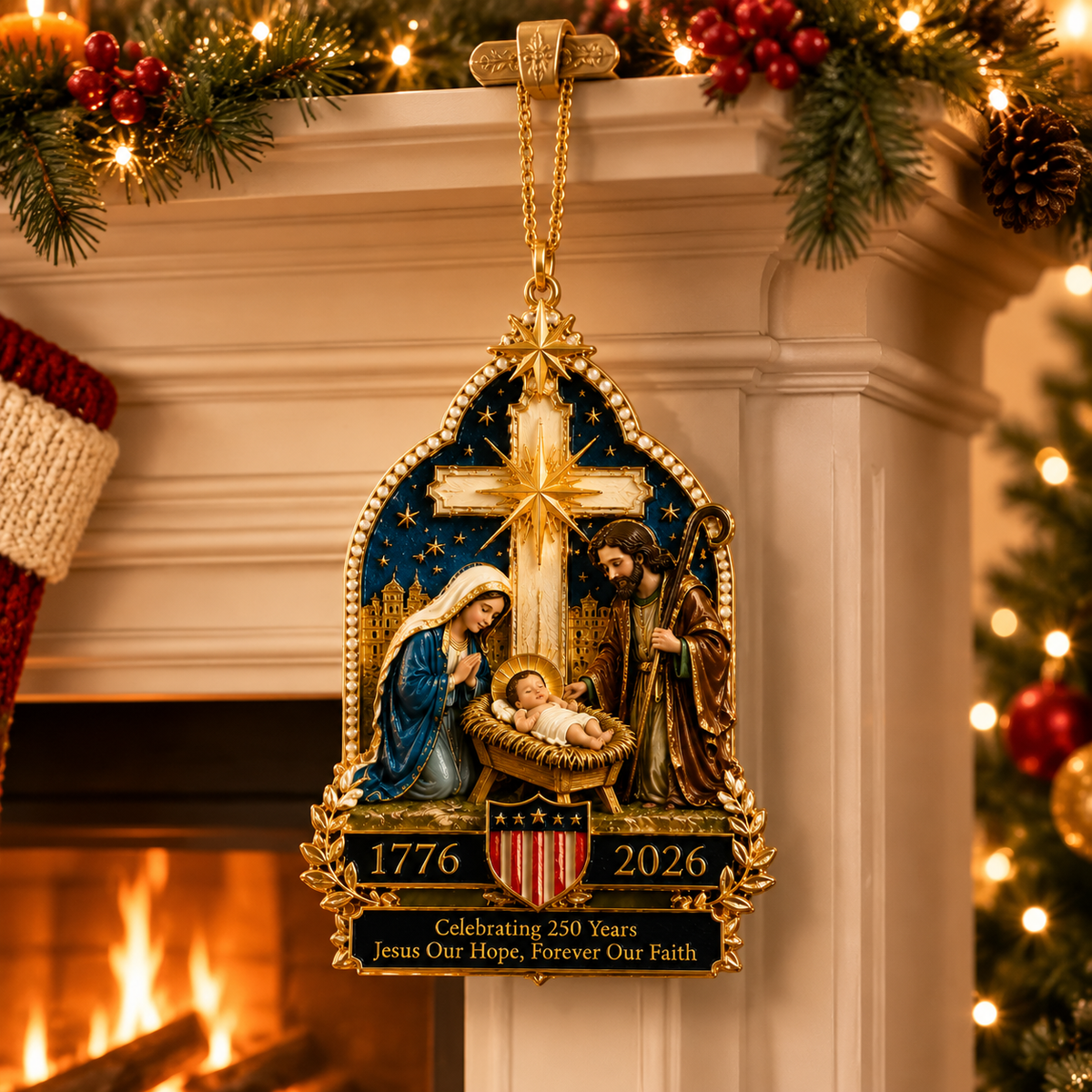 ❤️✨Nativity scene Christmas tree ornament