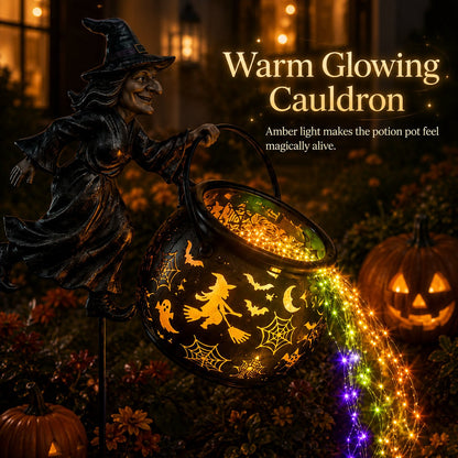 🔥Last Day 49% OFF🎃Halloween Witch Cauldron Garden Light - image 5
