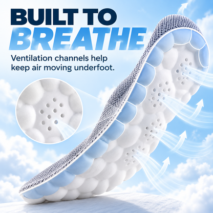 ☁️ 2pairs  4D Cloud Comfort Insoles – Soft Cushioning & All-Day Support - image 5