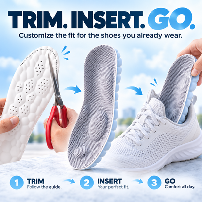 ☁️ 2pairs  4D Cloud Comfort Insoles – Soft Cushioning & All-Day Support - image 6