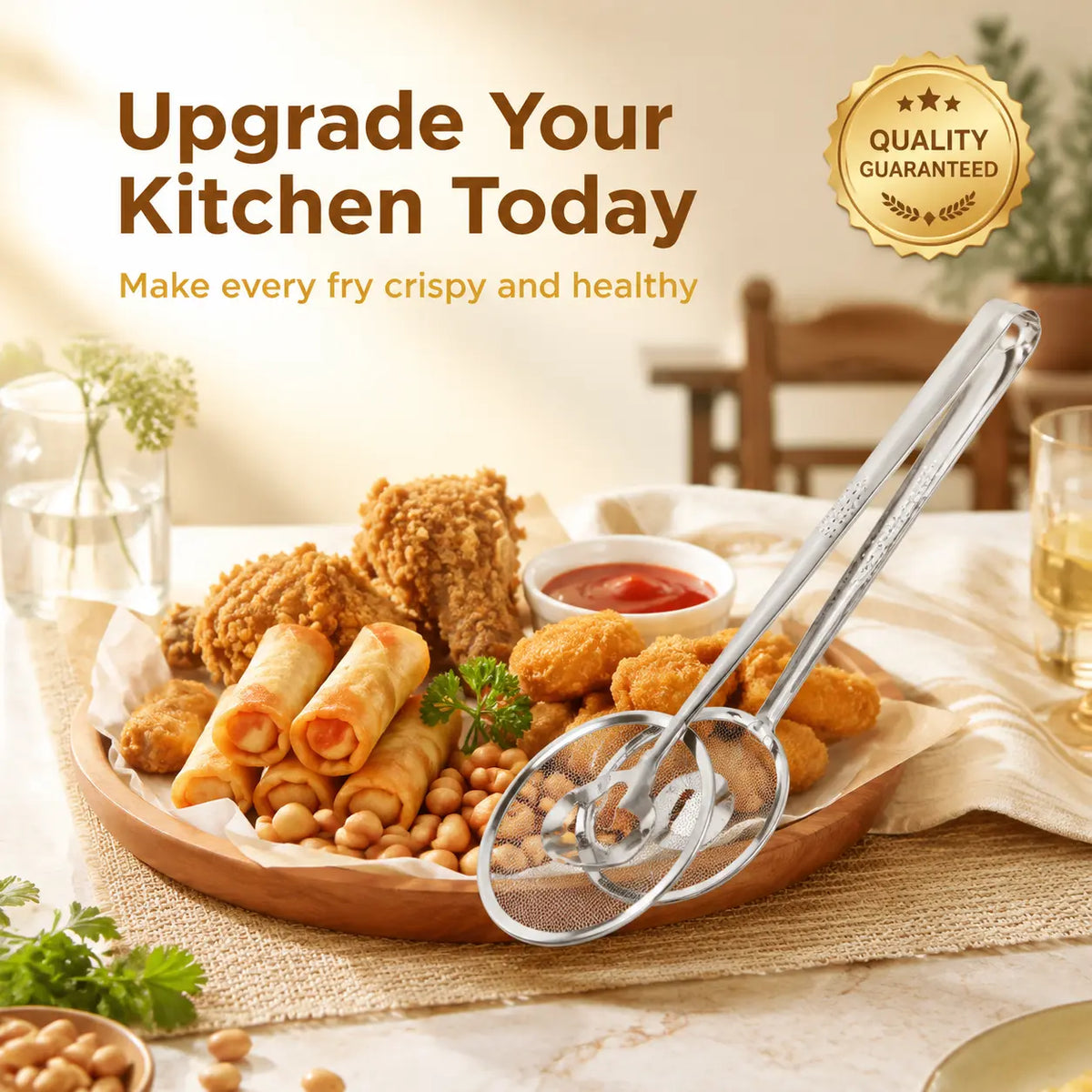 2‑in‑1 Oil‑Frying Filter Clip, Kitchen Food Strainer Tongs for Fried Food 🍳 - image 6