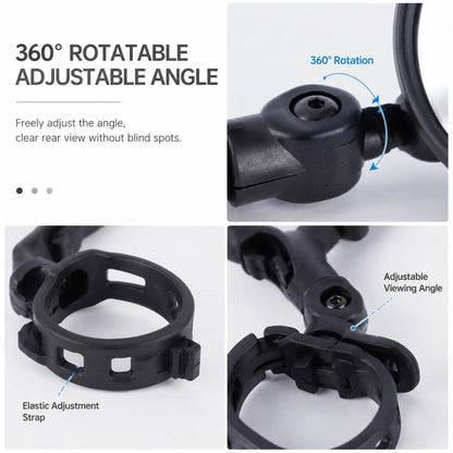 2 Counts, Bicycle Handlebar Convex Rearview Mirror🚲 - image 8