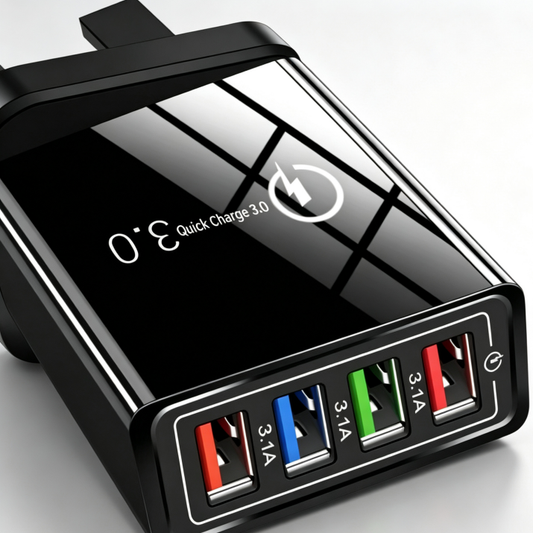 🔥The Charger Big Tech Hates | 4-Port Quick Charge 3.0 + AI Performance Boost