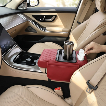 🔥🔥🔥Father's Day Special: Multifunctional PU Leather Car Armrest Pad