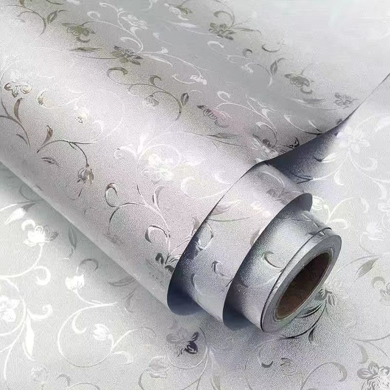 Kitchen Waterproof Oil Proof Aluminum Foil Sticker, Silver Texture Peel🧽 - image 13