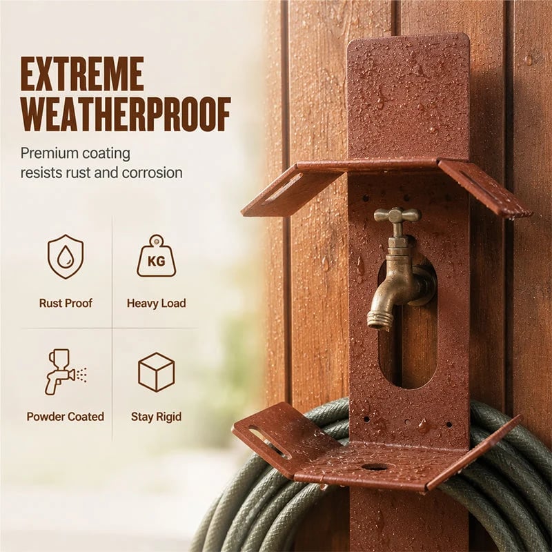 💯📢📢50% OFF !! ⏰Wall Mounted Iron Garden Hose Holder - image 5