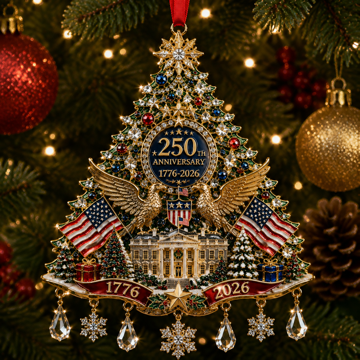 ❤️🔥Sparkling Christmas Tree Ornament