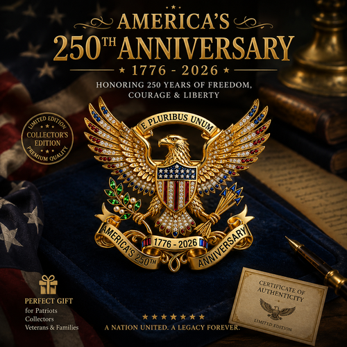 ❤️Limited Edition 🔥Last 50 sets!!US 250th Anniversary Brooch Pin