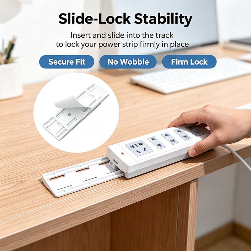 10 Counts Adhesive Punch-Free Socket Holder, Self Adhesive Desktop Socket Fixer🔌🔒