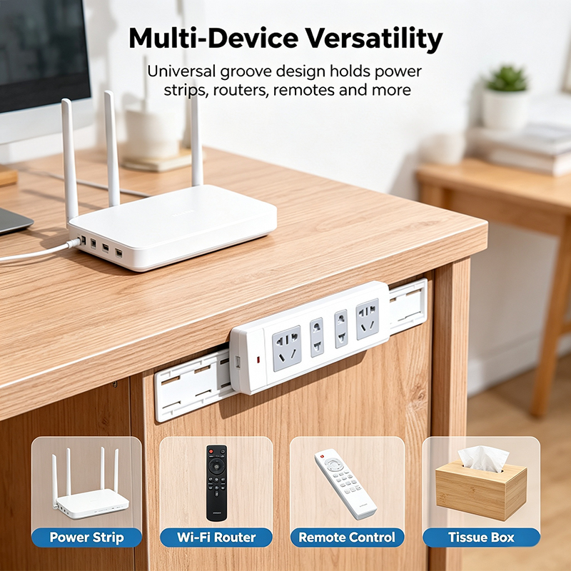 10 Counts Adhesive Punch-Free Socket Holder, Self Adhesive Desktop Socket Fixer🔌🔒