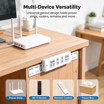 10 Counts Adhesive Punch-Free Socket Holder, Self Adhesive Desktop Socket Fixer🔌🔒