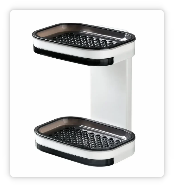 Wall Mounted Double-Layer Soap Bar Holder with Drainage Holes🧼