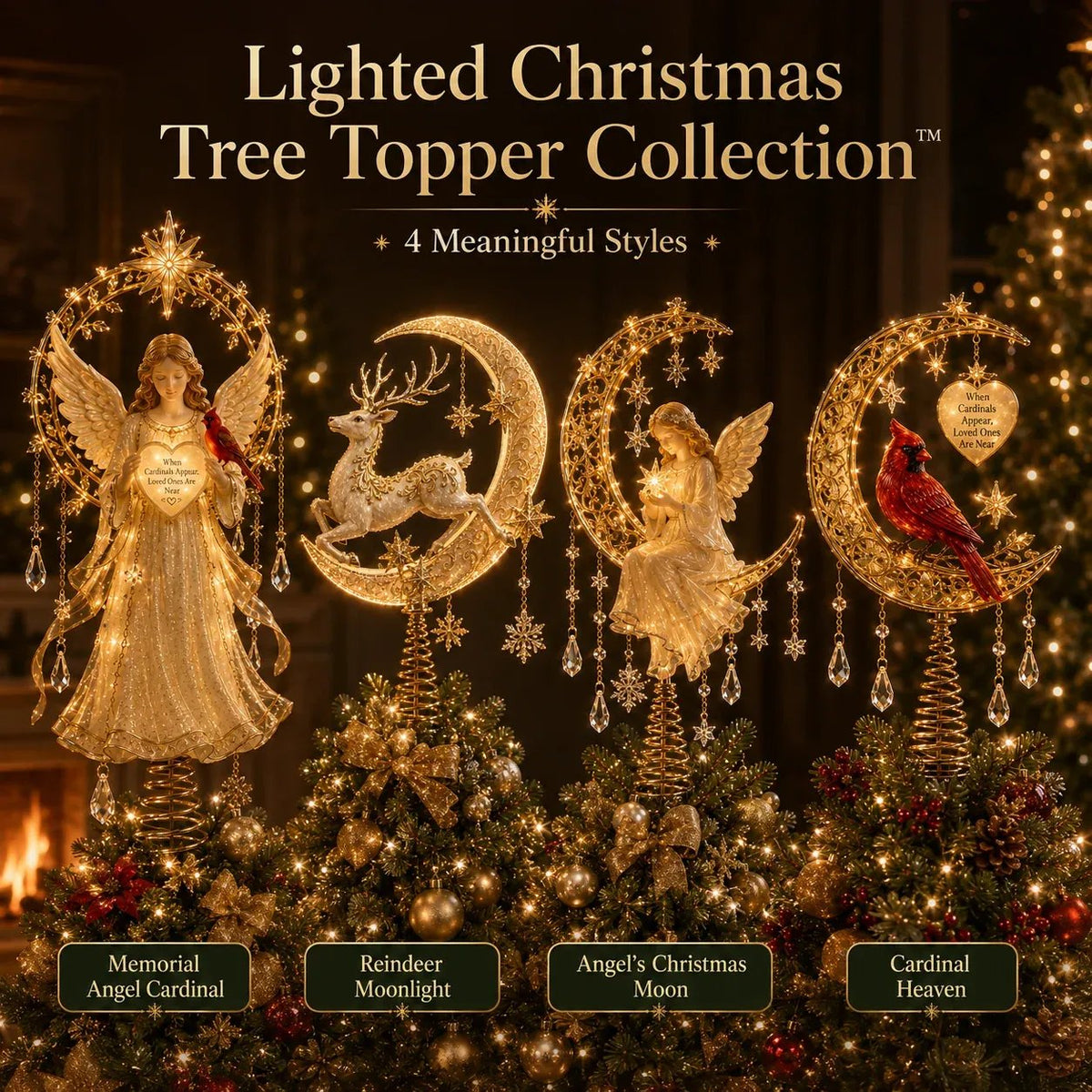⏳ Last Day 49% OFF – 🎄 Lighted Memorial Christmas Tree Topper Collection - image 6