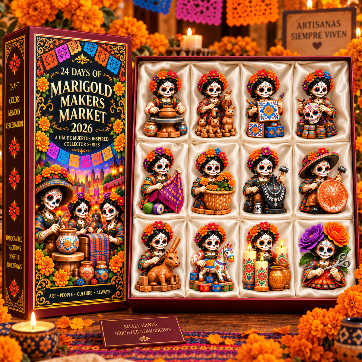 24 Days of Handcrafted Tradition — Día de Muertos Marigold Makers Market Advent Calendar 2026 - image 8