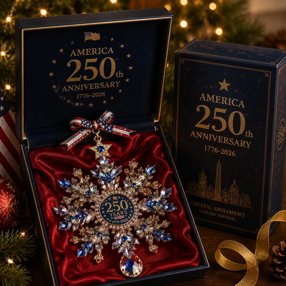 ❤️✨High-quality crystal snowflake ornaments