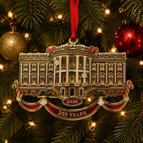 ❤️🔥Last 30pcs🔥❤️🔥White House Christmas tree ornaments