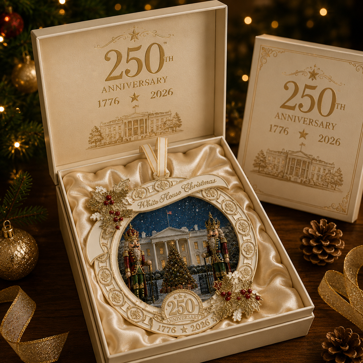 ❤️🔥"The Nutcracker" 250th Anniversary Ornament—Guarding the White House