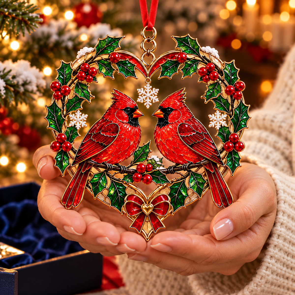 2026 Feathered Christmas Jewels – 6-Piece Bird Ornament Gift Set