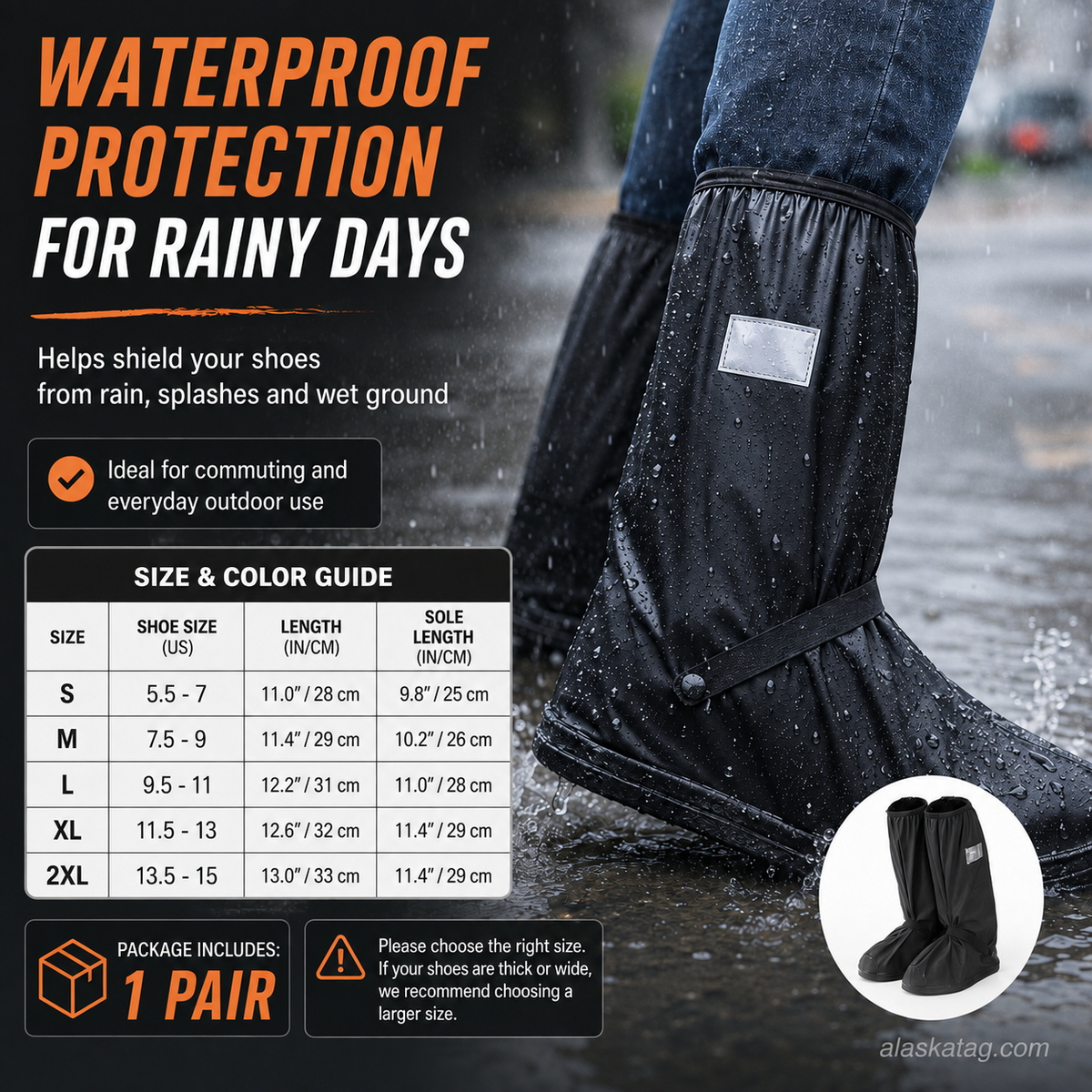 🌧️ Reusable Waterproof Boot Covers for Rain, Mud & Snow - image 9