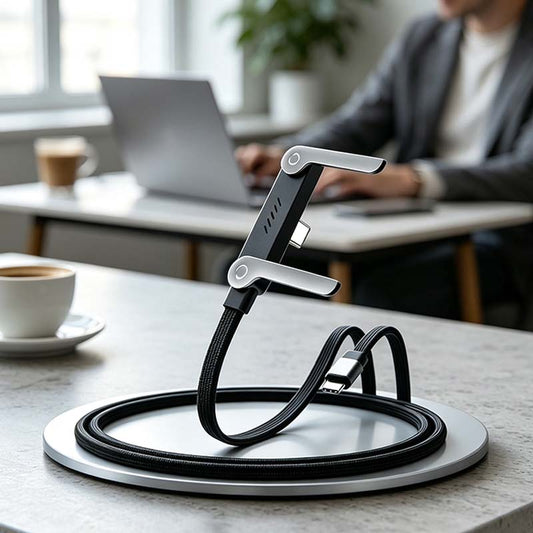 Invisible Stand Type-C Charger Cable - 240W Super Fast Charging 2-in-1 Electronic Cord 🔌 - image 1