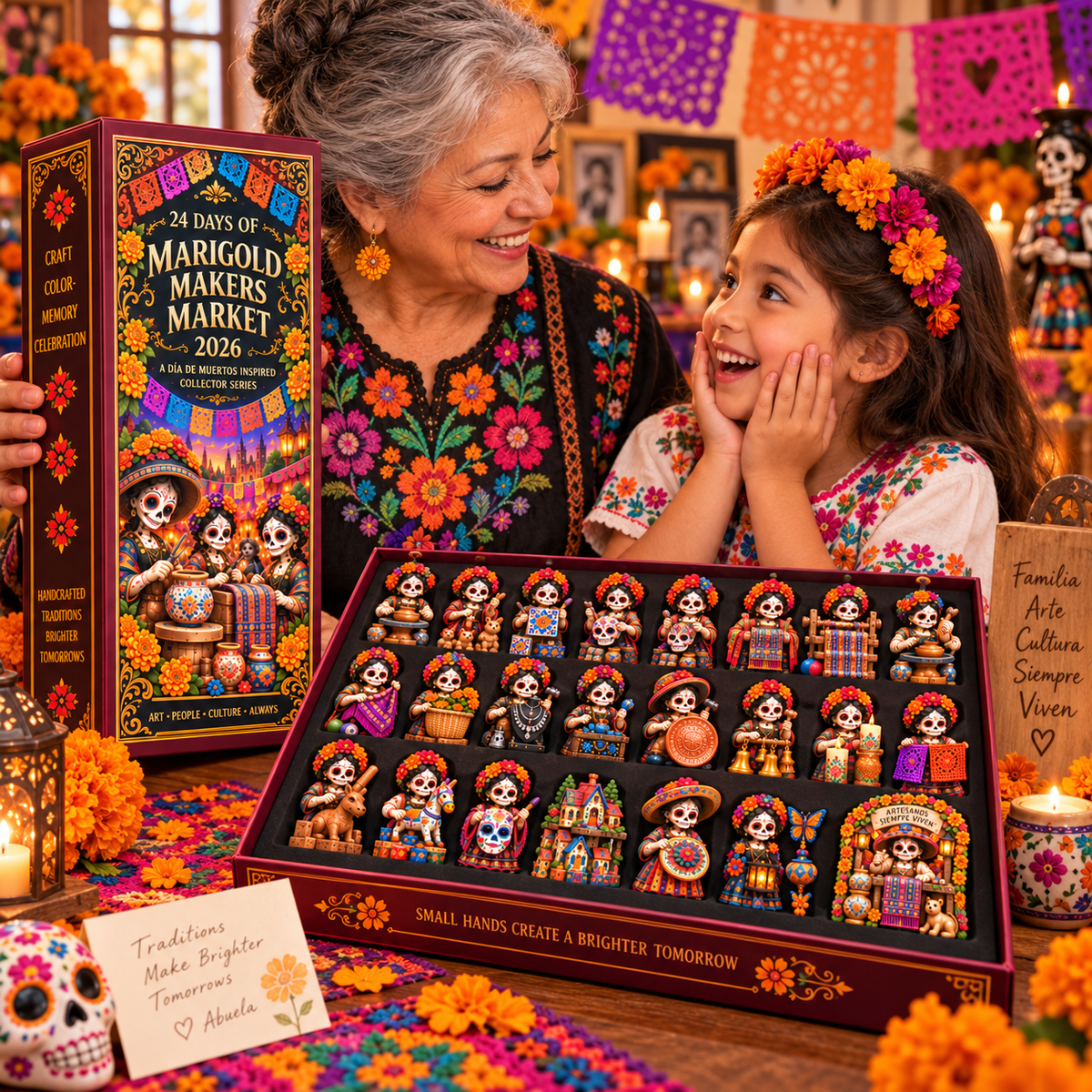 24 Days of Handcrafted Tradition — Día de Muertos Marigold Makers Market Advent Calendar 2026 - image 4