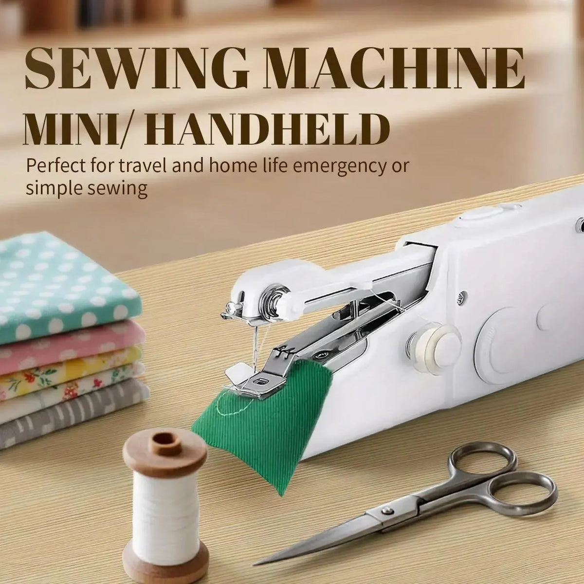 Portable Miniature Handheld Sewing Machine- Beginner-Simple Operation 🧵 - image 1