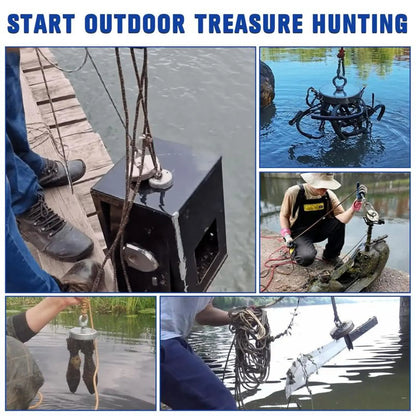 350 LBS Heavy Duty Fishing Magnet, Magnet with Countersunk Eyebolt🧲 - image 7