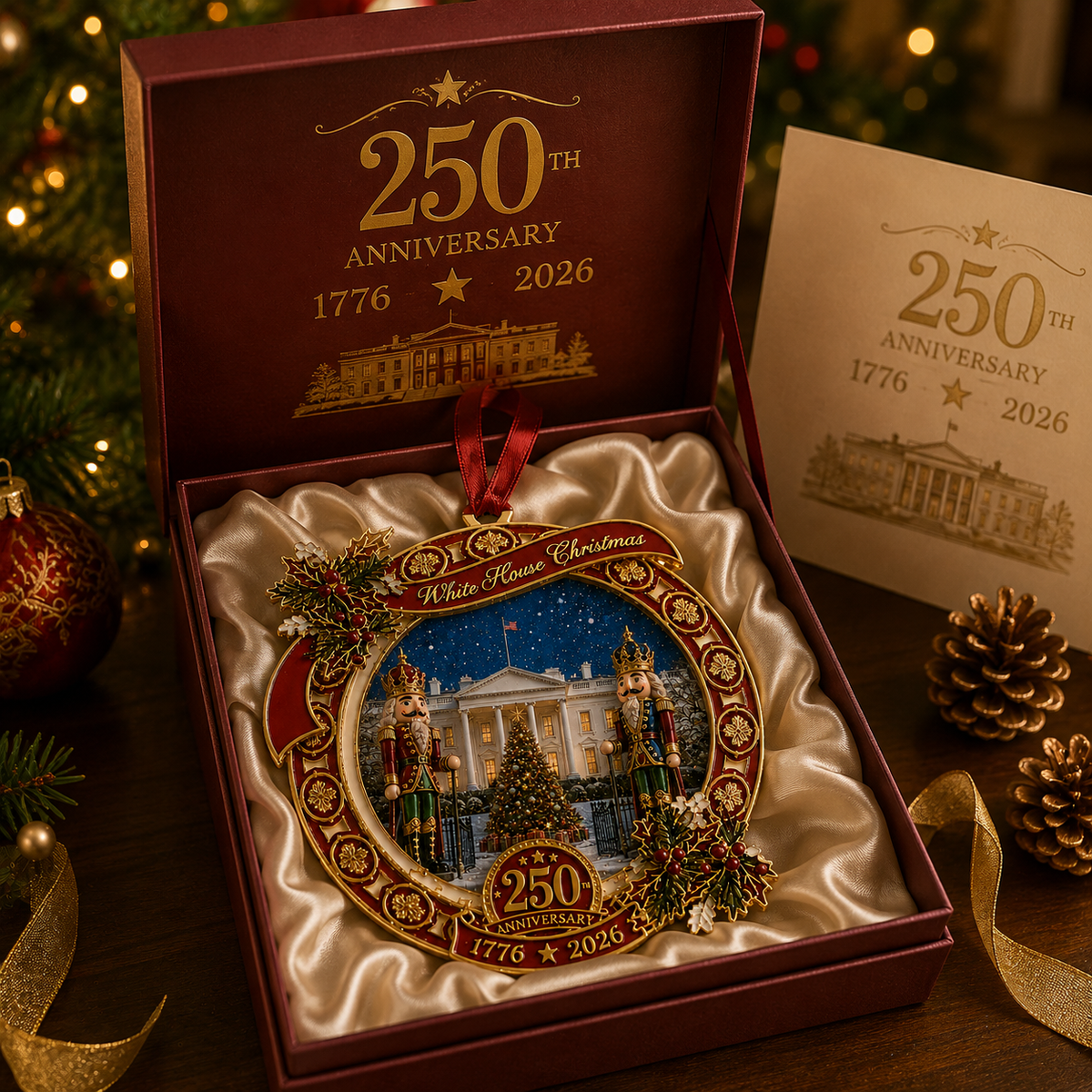 ❤️🔥"The Nutcracker" 250th Anniversary Ornament—Guarding the White House