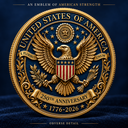 🎉🇺🇸 Limited Edition! 1776–2026 250 Years of Liberty Commemorative Coin - image 2