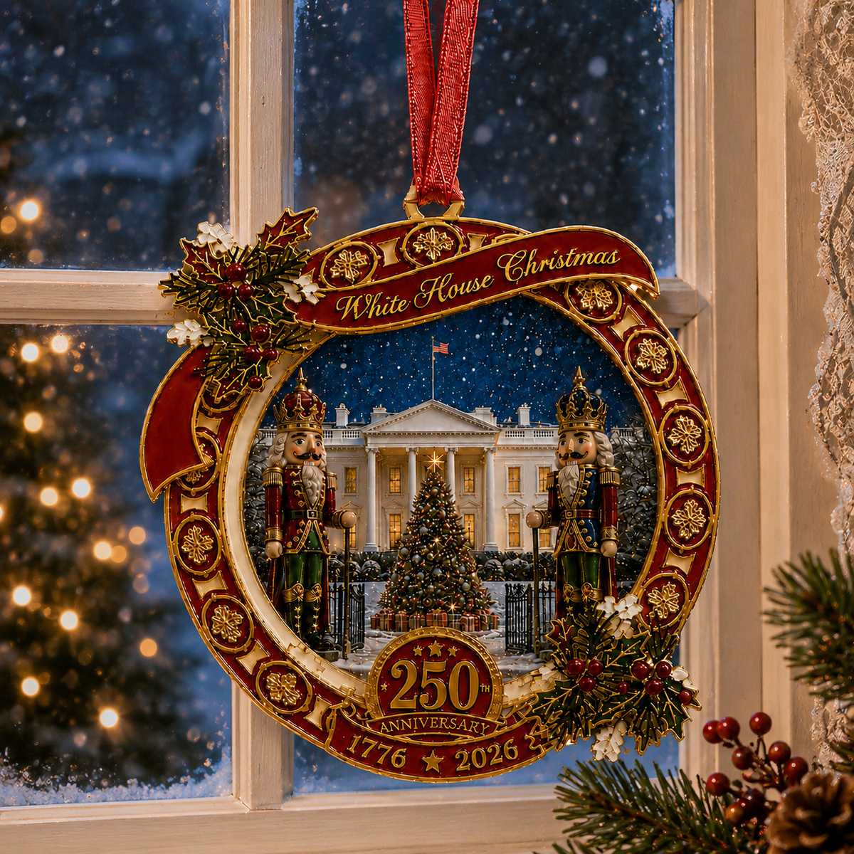 ❤️🔥"The Nutcracker" 250th Anniversary Ornament—Guarding the White House