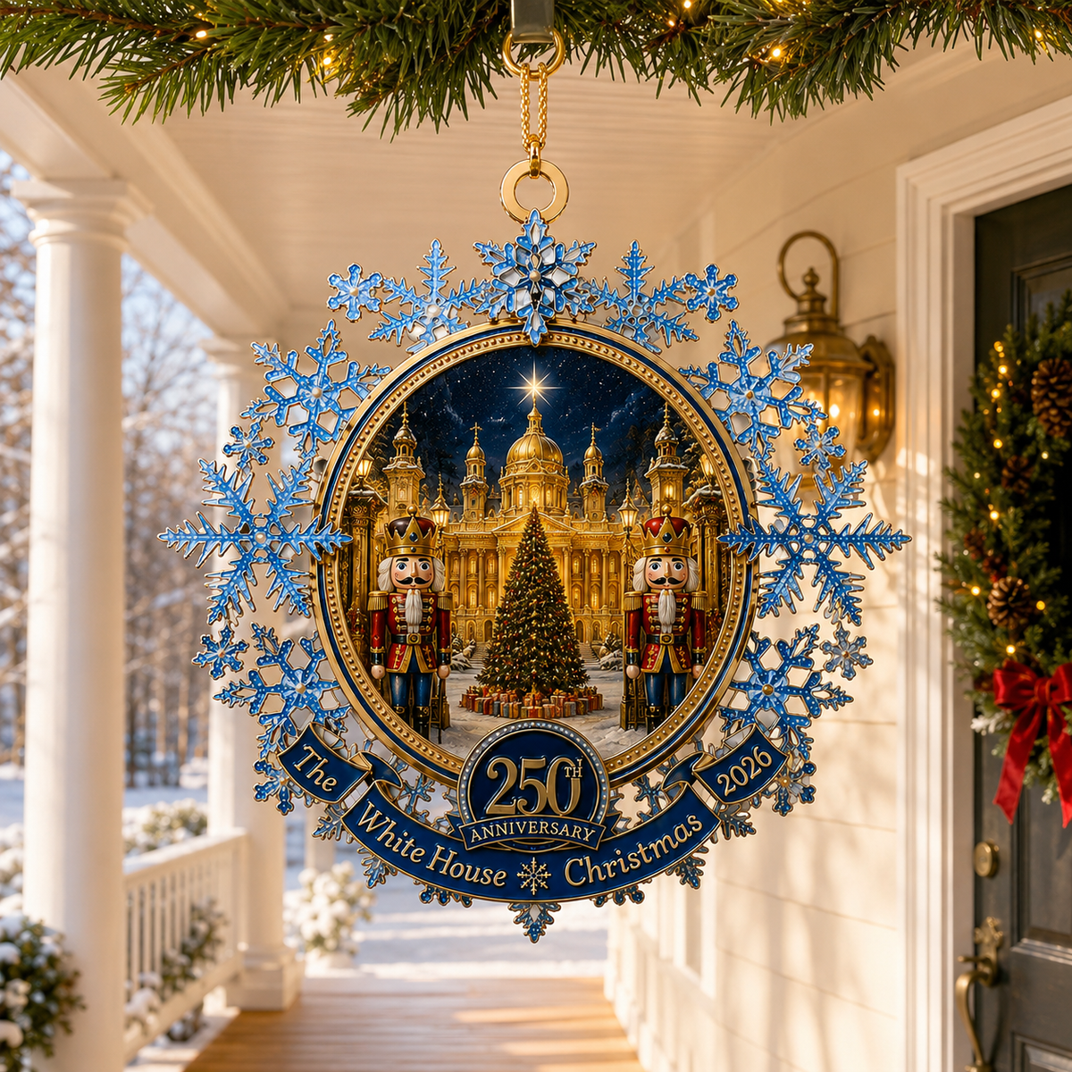 ❤️✨Blue Snowflake Christmas Tree Ornament