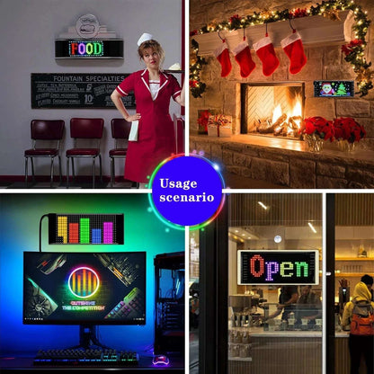 🔥Flash Sale✨DIY Car Dynamic LED Smart Colorful Eye Lamp Soft Screen - image 2