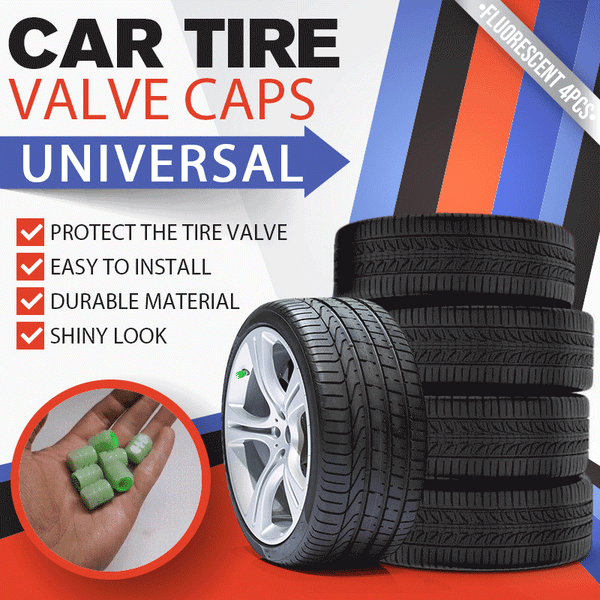 FLUORESCENT TIRE VALVE CAPS - image 1