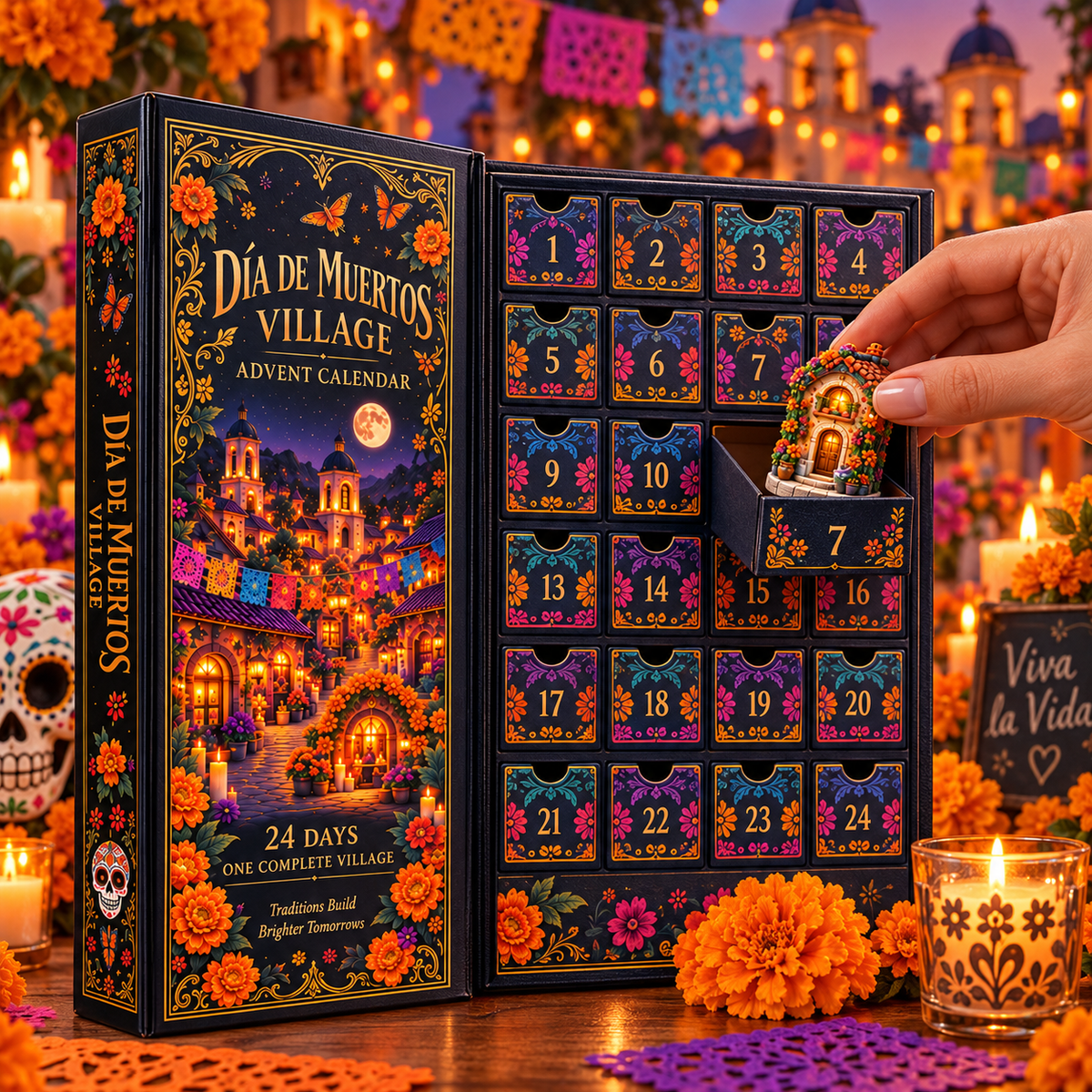 24 Days to Build a Village of Memories — Día de Muertos Village Advent Calendar 2026 - image 2