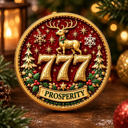 🎄✨ Lucky 777 Christmas Blessing Coin — Holiday Collectible Keepsake 🎁 - image 11