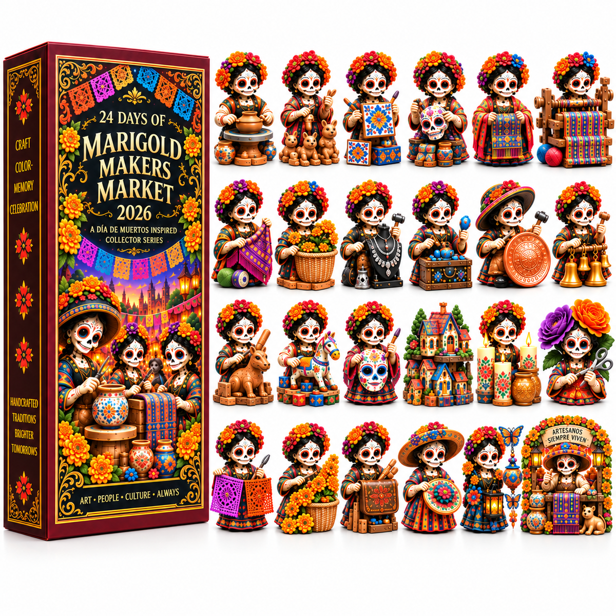 24 Days of Handcrafted Tradition — Día de Muertos Marigold Makers Market Advent Calendar 2026 - image 9