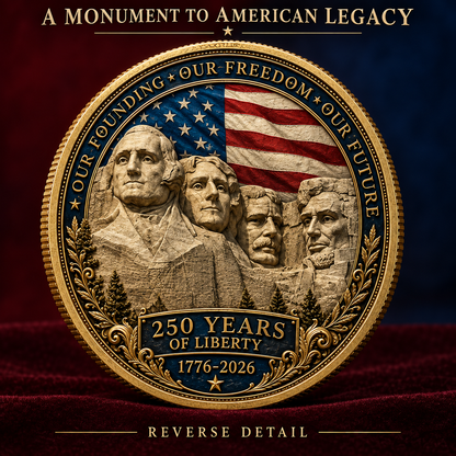 🎉🇺🇸 Limited Edition! 1776–2026 250 Years of Liberty Commemorative Coin - image 3