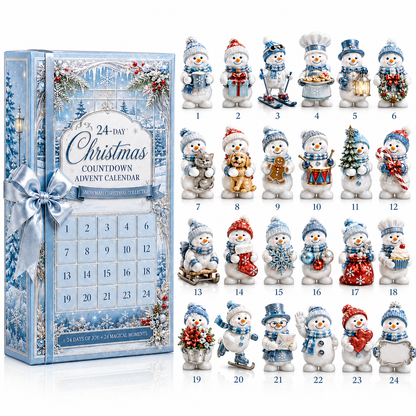 ❤️🔥24-Day Christmas Countdown Advent Calendar – Snowman Christmas Series