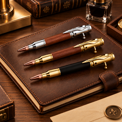 🔥 Limited-Time Offer! 49% OFF - 🖊100% Handmade Bolt Action Wooden Bullet Pen