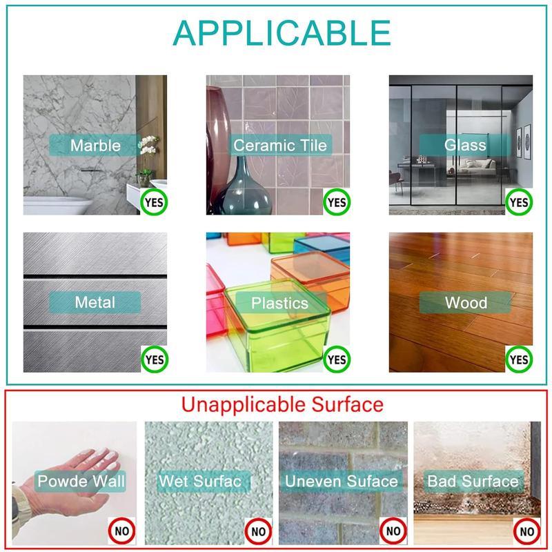 2026 Upgrade Heavy-Duty Nano Tape | 10.5ft Double-Sided Adhesive, Renter-Safe, Residue-Free, Washable, Multi-Surface Mounting Tape for Decor & Hanging-AUX