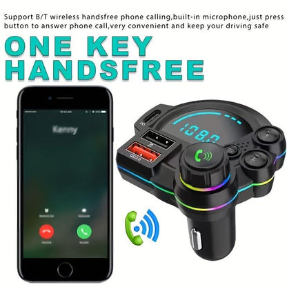 Father’s Day PD30W FM Bluetooth Car Charger RGB 🎁