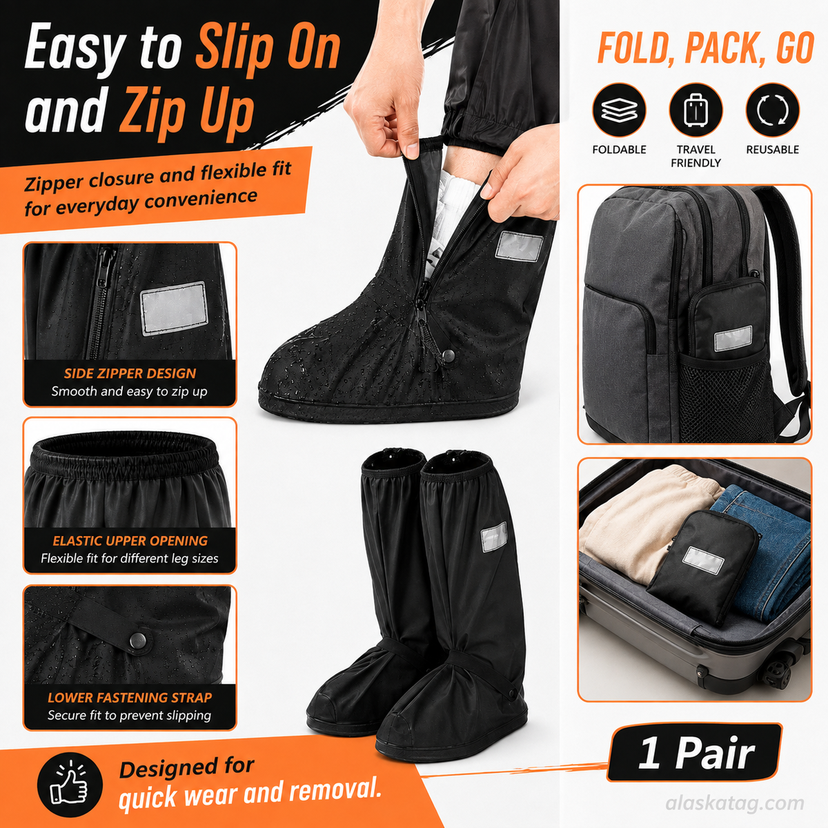 🌧️ Reusable Waterproof Boot Covers for Rain, Mud & Snow - image 8