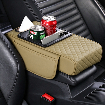 Multifunctional Car Armrest Box Cushion with Built-in Storage Bag🚙
