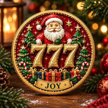 🎄✨ Lucky 777 Christmas Blessing Coin — Holiday Collectible Keepsake 🎁 - image 5